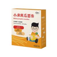 健稚小米南瓜面条细短面好嚼好咽无小麦面条无麸质含婴儿宝宝辅食谱 小米南瓜面条*1盒