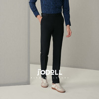 JODOLL乔顿西裤春季男士商务职业休闲西装裤潮流修身黑色百搭长裤子 黑色 37
