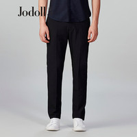 JODOLL乔顿西裤春季男士商务职业休闲西装裤潮流修身黑色百搭长裤子 黑色 34