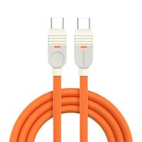 异泽数据线亲肤液态硅胶240W充电器线ctoc双头typec转lightning双C口PD3.1快充苹果iphone16手机小米安卓超软