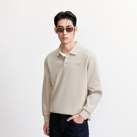 杰克·琼斯（JACK&JONES）25年男装秋季长袖T恤男潮流宽松长袖polo衫男纯色打底衫225302006 C45岩石色 XL （185）