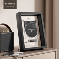 CoolGeek M1音乐画框复古CD机播放器透明蓝牙音箱壁挂式电子数码壁画相框家用室内音响高档又实用