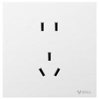 公牛（BULL）开关插座 G57系列 10A五孔插座86型G57Z223 暮雪白 十只装