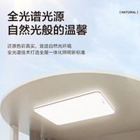 松下 Panasonic 吸顶灯led全光谱护眼房间吸顶灯 客厅书房卧室灯具客厅大灯松畔 咖边 墙壁开关 140W HHXQX163
