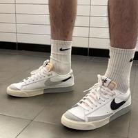 NIKE 耐克 运动板鞋男复刻BLAZER LOW运动鞋DZ2544-100山峰白40.5 DZ2544-100山峰白/浅银-黑