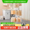 卡贝 L06B012灰 置地晾衣架 不锈钢 中号 军绿色 多功能