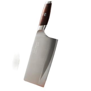 1号会员店 One s Member 10Cr菜刀 复合钢家用切片刀具 硬度高锋利耐用实木相思木手柄