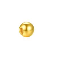 黄金小金珠足金转运珠光面3D硬金个性diy串珠手链