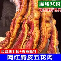 渝飨记 脆皮五花肉烤肉猪肉熟食即食 100g*3+30g*2