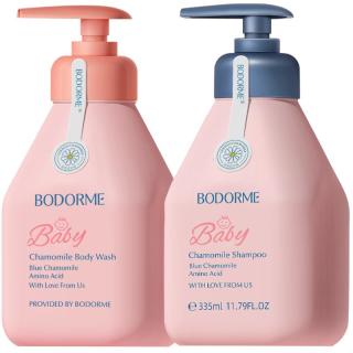 PLUS会员：贝德美 儿童沐浴露洗发水 沐浴露335ml+洗发水335ml