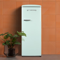 格罗赛格 grossag 德国grossag复古冰箱家用小型法式单门美式白色节能冰箱225升