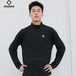 准者运动速干衣男士春秋季跑步加绒长袖训练服半拉链卫衣 5XL
