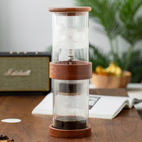 帝国 圆柱冰滴咖啡壶 家用冷萃壶 双层玻璃 透明