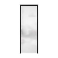 卫生间门极窄双层油砂玻璃门厨房平开门厕所门极简轻奢室内门 双层白油砂玻璃 极窄型材-单包边（边框颜色可选黑/白/灰）
