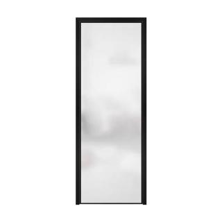 斯罗克 卫生间门极窄双层油砂玻璃门厨房平开门厕所门极简轻奢室内门 双层白油砂玻璃 极窄型材