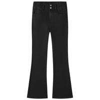 森马森柔牛仔牛仔裤女喇叭裤24冬抓毛拖地裤109724124002 27 牛仔水洗黑98201