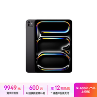 苹果 Apple iPad Pro 2024款 M4版 13英寸 平板电脑 无线局域网机型 256GB 深空黑色