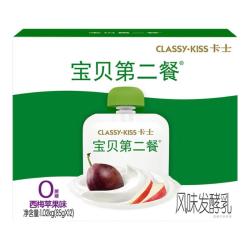 卡士 宝贝第二餐儿童酸奶 85g*6袋 西梅苹果味 无蔗糖
