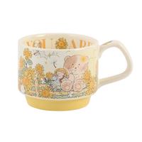 蓝莲花蓝莲花羡鸟文社陶瓷叠叠杯家用喝水杯杯子带把马克杯可爱高颜值 蒲公英大猫叠叠杯 详情介绍右滑见图二三315ml