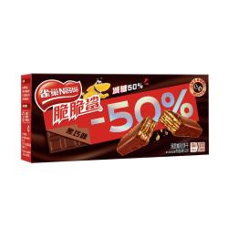 雀巢 脆脆鲨 减糖50%黑巧味 18条225g