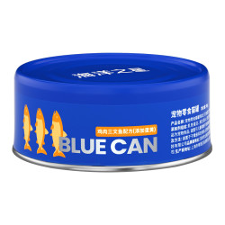 海洋之星 浓汤大口肉罐头幼猫成猫湿粮猫咪85g零食罐BLUE CAN