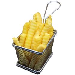 凯达薯业 3/8裹粉波纹薯2kg 薯条半成品 空气炸锅食材 预制菜