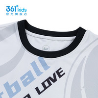 361°童装男童篮球套装夏季中大童套装 本白 160 cm