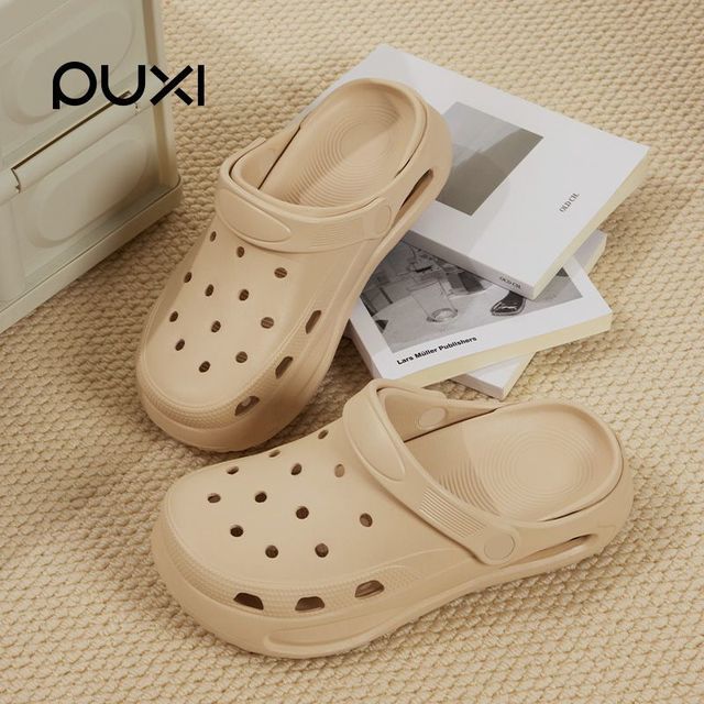 朴西 PUXI 朴西 洞洞厚底防滑沙滩鞋 女款