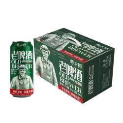 燕大师 老啤酒500ml*12罐精酿原浆小麦黄啤酒醇正清爽聚会整箱