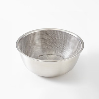 MUJI 不锈钢盆 银色 M 直径19cm高8cm 4件套