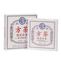 虎标茶 新会陈皮福鼎老白茶寿眉小方茶饼 铁盒装50g