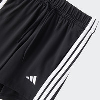 adidas休闲舒适短裤女装夏季阿迪达斯轻运动JY8574 黑色/白     L