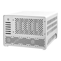 巧美Gaumey巧美NAS机箱迷你电脑mini黑色小型家用硬盘10盘位服务器ITX全高PCIE小旋风N5 小旋风N5·白色+风扇5个6*6*1cm