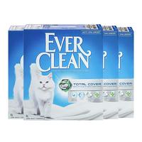 铂钻Ever Clean低尘活性炭猫砂 无香型(小银盒)6L*4盒 省砂除臭-小银盒6L*4盒