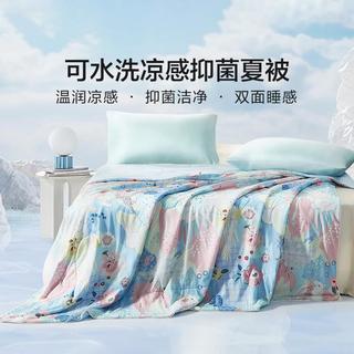 亲肤A类可水洗裸睡凉感印花抑菌夏凉被空调被被芯被子夏被宿舍