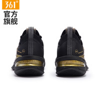 361°BIG3 5.0 Pro篮球鞋男鞋2025夏季透气减震防滑专业实战球鞋男 【黑金荣耀】曜石黑/皇冠金 47