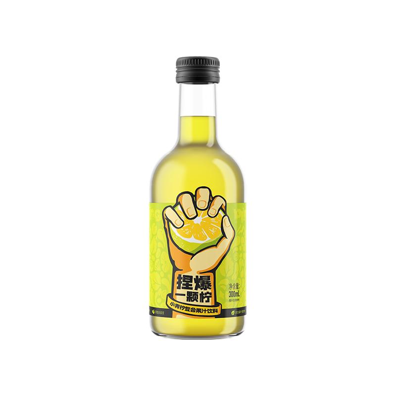  哪吒 0添加 果汁饮料  【0脂肪】捏爆青柠汁330ml*6瓶 瓶装 330