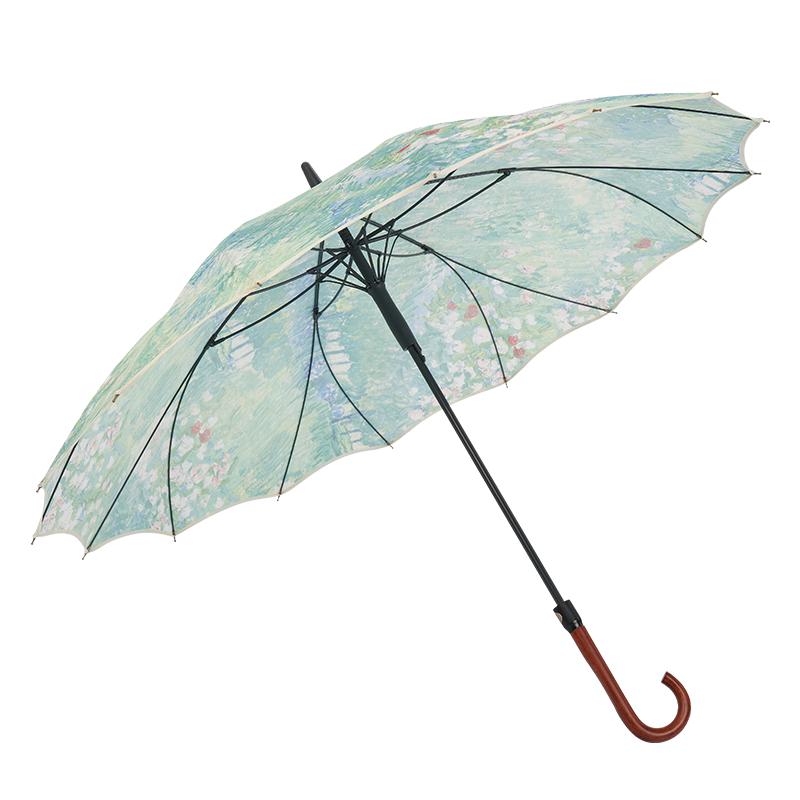 VONLILIENFELD长柄伞大号自动雨伞女生高颜值暴雨专用伞防风加固结实双人伞