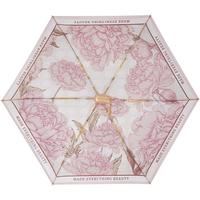 VONLILIENFELD费乐德防晒太阳伞六折迷你超轻遮阳伞防紫外线小巧便携扁伞高颜值 扁六折-法式牡丹（单层加厚）