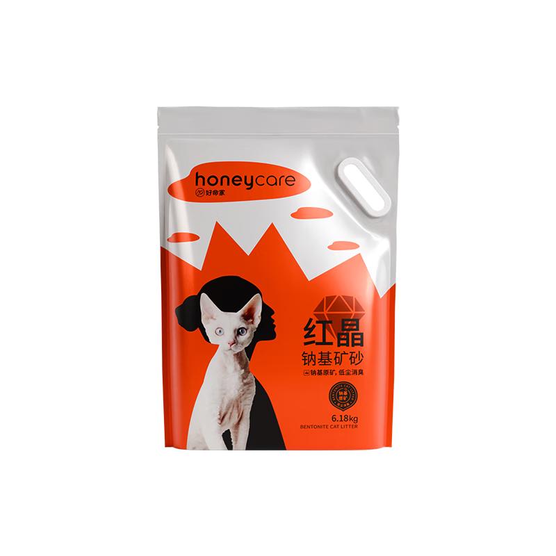  Honeycare/好命天生 除臭 猫砂  不沾底钠基矿砂6.18kg