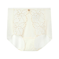 安莉芳2025拼接蕾丝高腰平角裤舒适女士舒适包臀内裤E2W1009 栀子白CRM 1条 XL