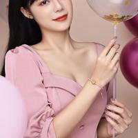 3D硬金甜甜圈串珠 黄金转运珠足金圣诞节