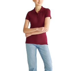 AÉROPOSTALE AEROPOSTALE 女式 polo衫 aero制服polo短袖 有领 短袖 修身版型 Classic Auburn XX-Large