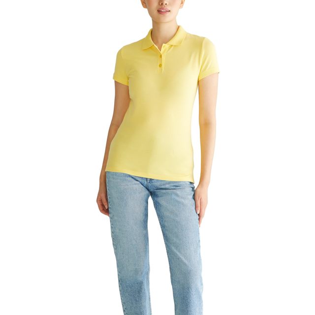移动专享、移动端：AÉROPOSTALE AEROPOSTALE 适合成人 女性 polo衫 aero制服polo短袖 有领 短袖 修身版型 Sun Shower XX-Large