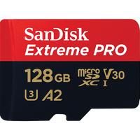 闪迪 Sandisk tf内存卡手机扩展高速存储卡手机储存卡监控行车记录仪无人机游戏机闪存卡 128g 200m/s A2 micro sd卡