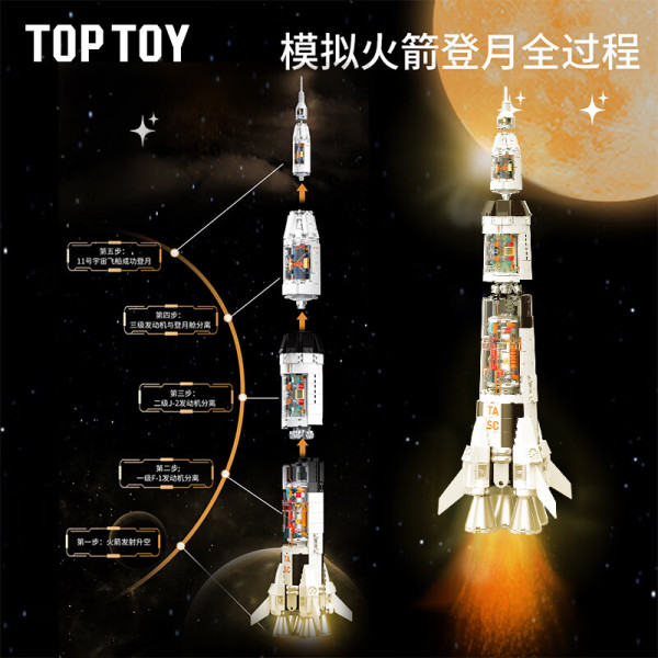 新品发售：TOPTOY 太空系列 TC115 航天破晓重型火箭