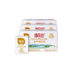 百菲酪 水牛纯牛奶3.8g 200ml*30盒