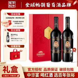 张裕 先锋原瓶智利中央山谷魔狮酒庄干红葡萄酒双支礼盒装中秋
