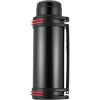 GIANXI保温壶不锈钢车载大容量保温水壶户外旅行壶本色2000ml 本色 2000ml 【含背带+内碗】