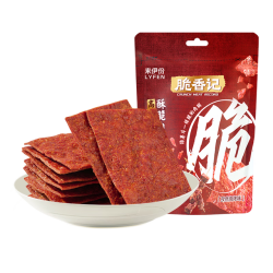 来伊份 高蛋白特产即食零食 巴旦木坚果脆肉脯35g1袋